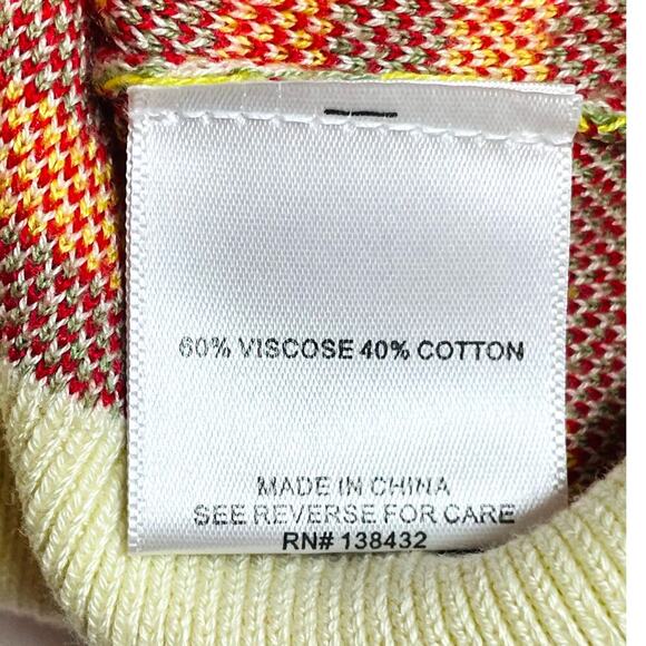 ModCloth In the Details Cream Short Sleeve Floral Sweater Top Women’s Large - Picture 7 of 8